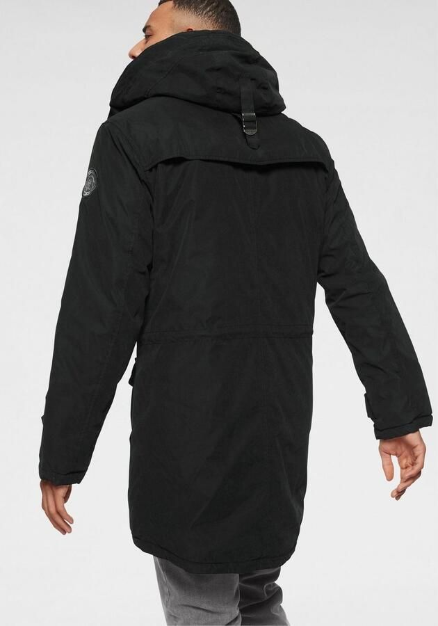 Bruno Banani Parka Winterjas met teddy fleece gevoerd en aanpasbare capuchon - Foto 4