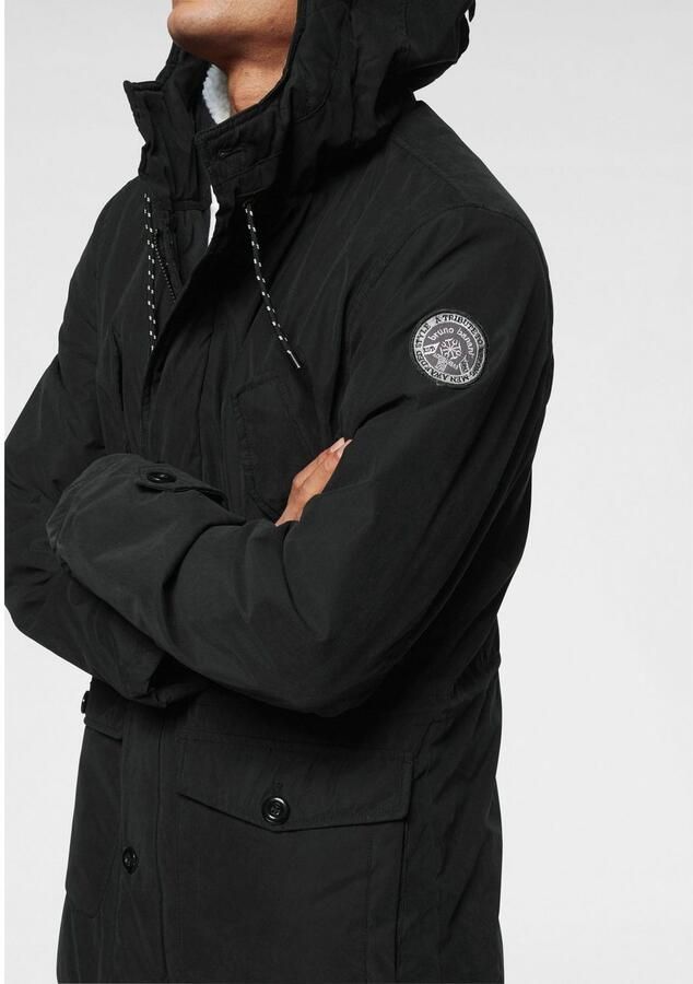 Bruno Banani Parka Winterjas met teddy fleece gevoerd en aanpasbare capuchon - Foto 3