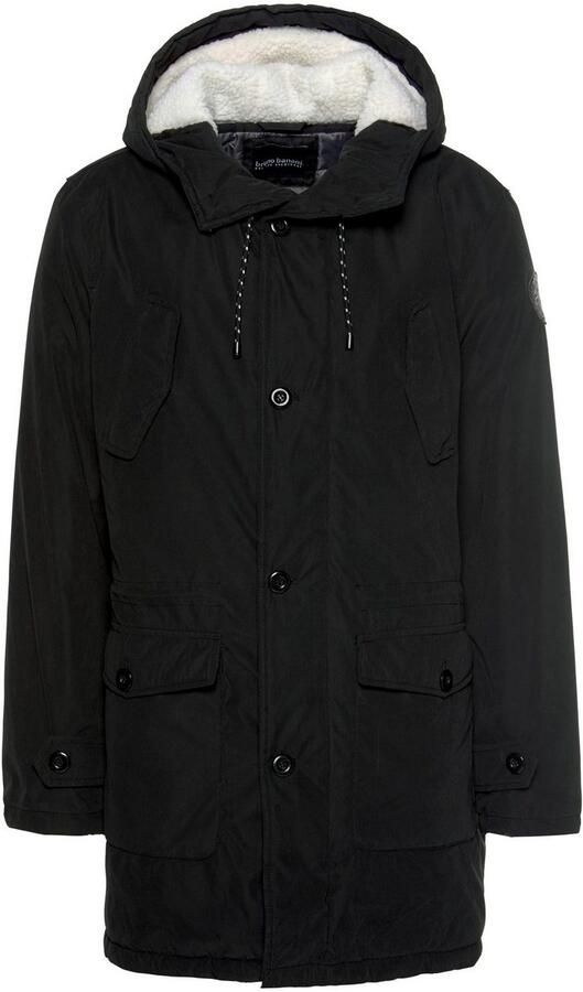Bruno Banani Parka Winterjas met teddy fleece gevoerd en aanpasbare capuchon - Foto 6