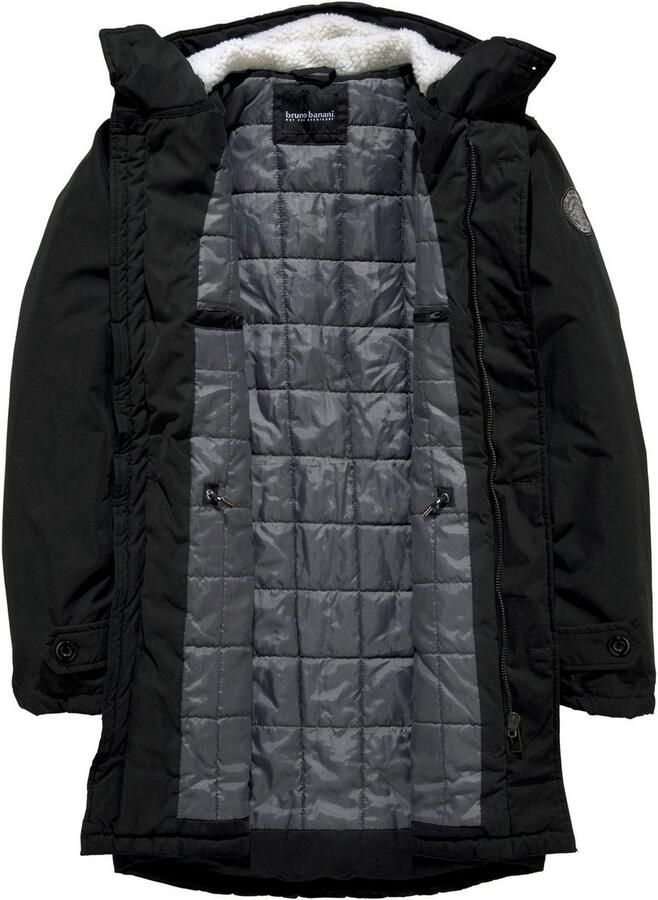 Bruno Banani Parka Winterjas met teddy fleece gevoerd en aanpasbare capuchon