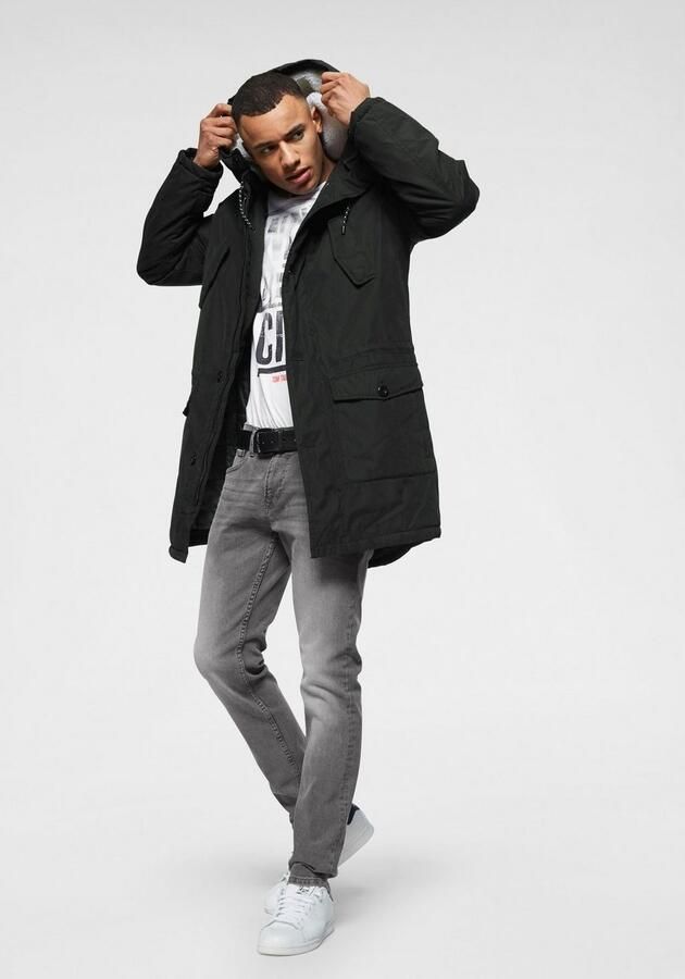 Bruno Banani Parka Winterjas met teddy fleece gevoerd en aanpasbare capuchon - Foto 5