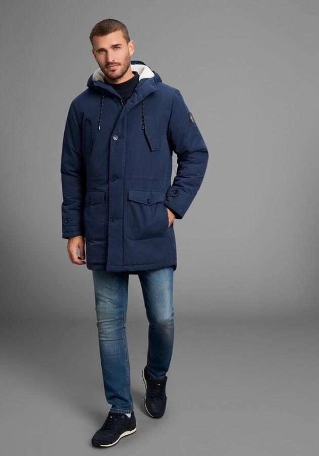 Bruno Banani Parka Winterjas met teddy fleece gevoerd en aanpasbare capuchon - Foto 2