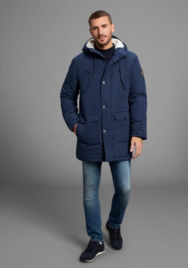 Bruno Banani Parka Winterjas met teddy fleece gevoerd en aanpasbare capuchon - Foto 3