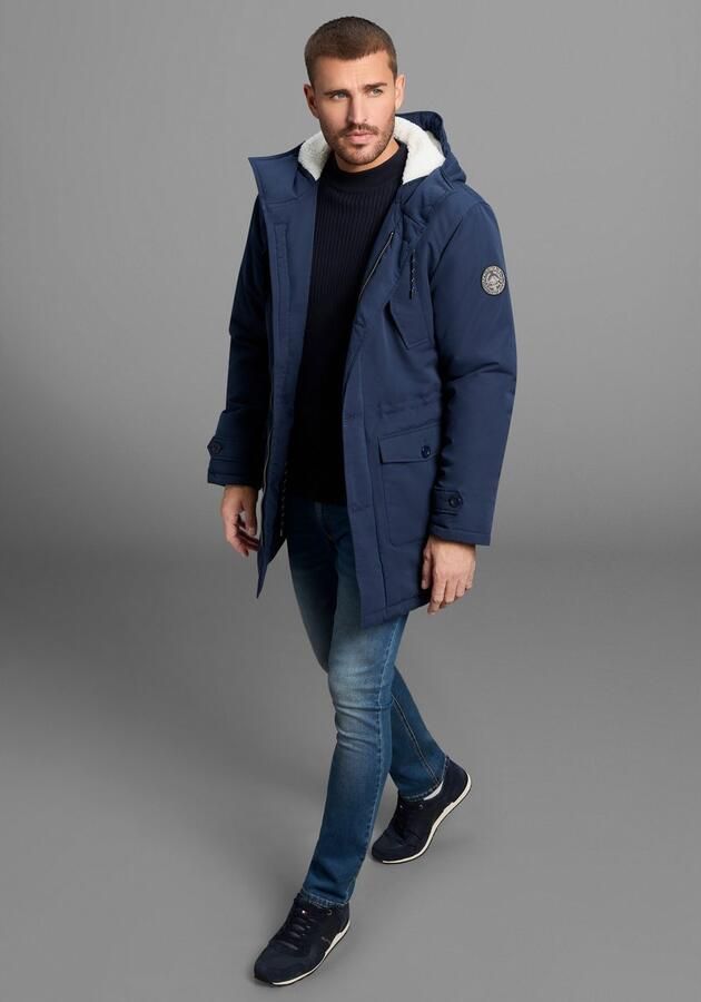 Bruno Banani Parka Winterjas met teddy fleece gevoerd en aanpasbare capuchon - Foto 4