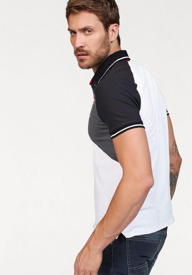 Bruno Banani Poloshirt Korte mouwen lichaamsnauwkeurige pasvorm effen met polokraag - Foto 4