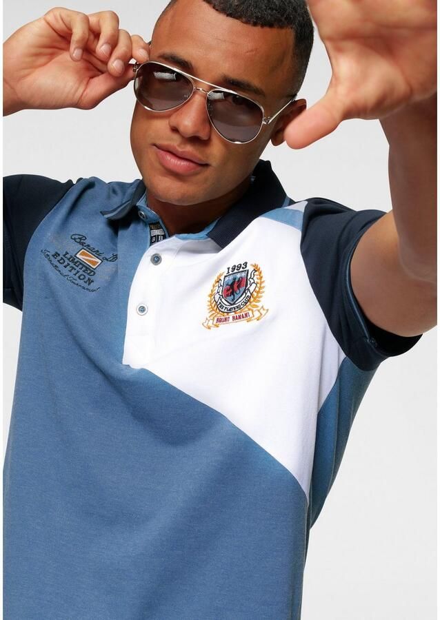 Bruno Banani Poloshirt Korte mouwen lichaamsnauwkeurige pasvorm effen met polokraag - Foto 2