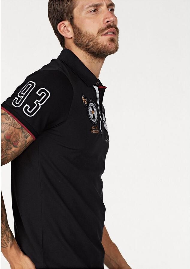 Bruno Banani Poloshirt Korte mouwen lichaamsnauwkeurige pasvorm effen polokraag - Foto 3