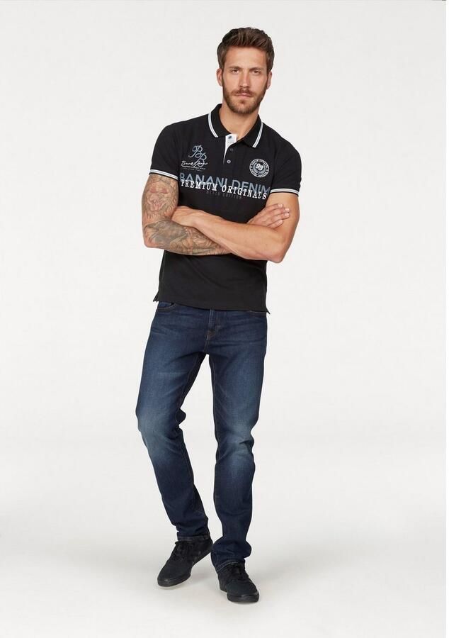 Bruno Banani Poloshirt Korte mouwen lichaamsnauwkeurige pasvorm polokraag van katoenmix - Foto 4