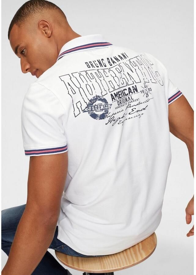 Bruno Banani Poloshirt Korte mouwen lichaamsnauwkeurige pasvorm van katoenmix - Foto 4