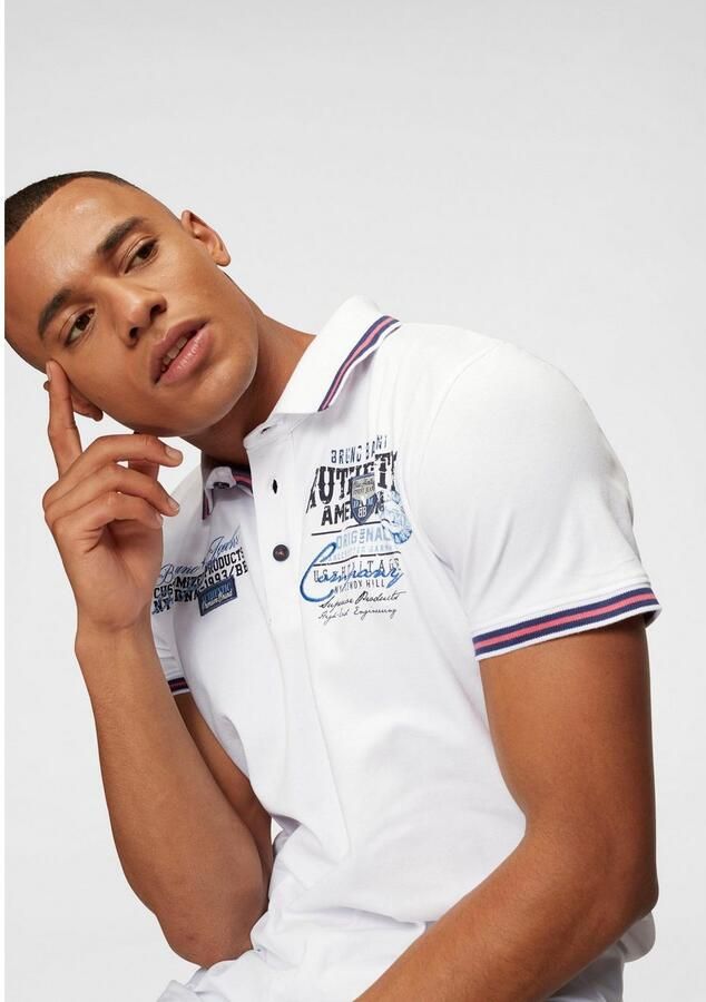 Bruno Banani Poloshirt Korte mouwen lichaamsnauwkeurige pasvorm van katoenmix - Foto 5