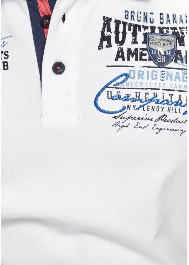 Bruno Banani Poloshirt Korte mouwen lichaamsnauwkeurige pasvorm van katoenmix - Foto 3