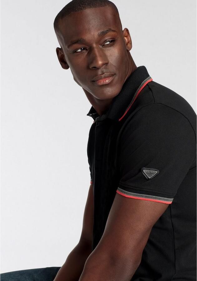 Bruno Banani Poloshirt Korte mouwen smal gesneden colourblocking-uitstraling - Foto 3