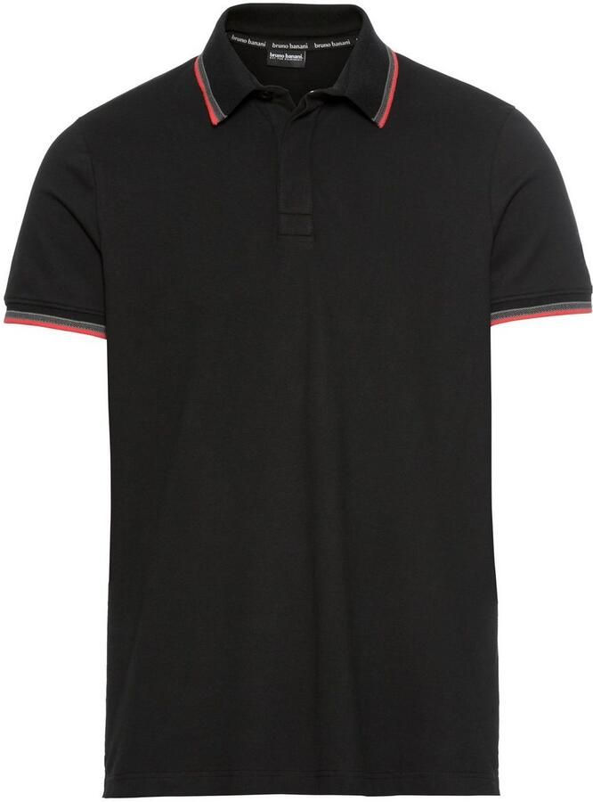 Bruno Banani Poloshirt Korte mouwen smal gesneden colourblocking-uitstraling
