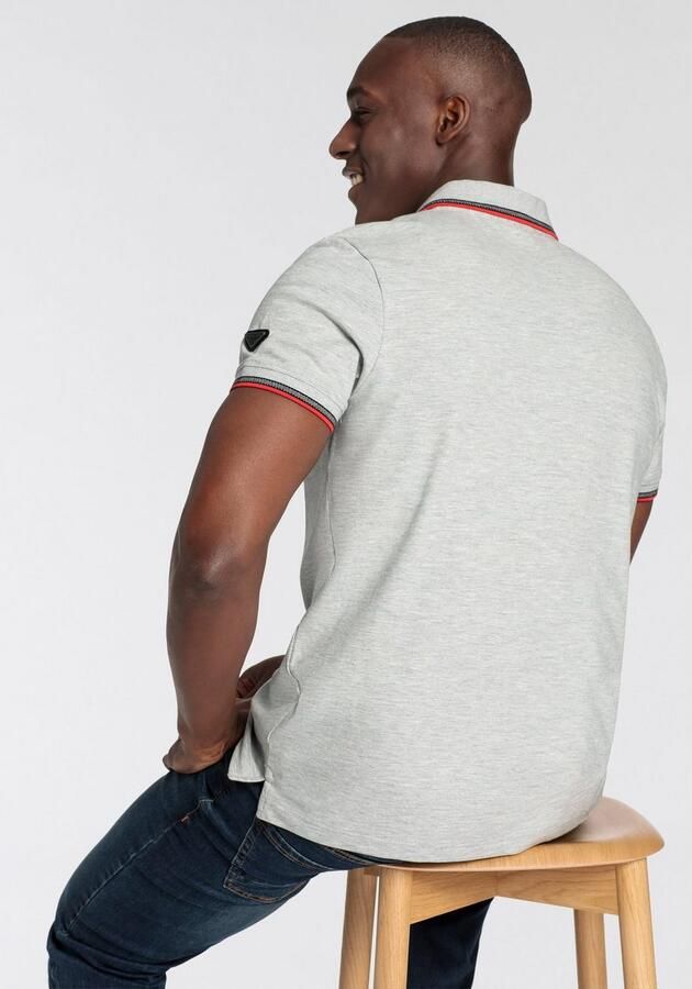 Bruno Banani Poloshirt Korte mouwen smal gesneden colourblocking-uitstraling - Foto 3