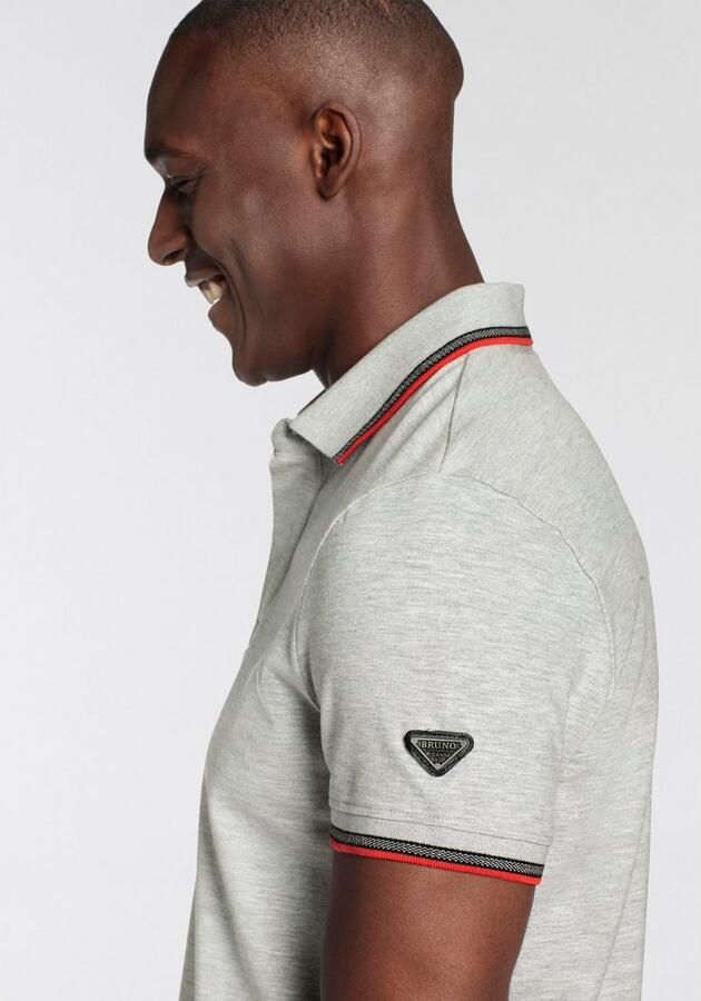 Bruno Banani Poloshirt Korte mouwen smal gesneden colourblocking-uitstraling - Foto 4