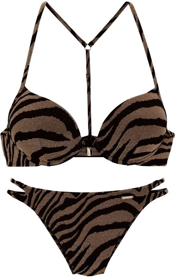 Bruno Banani Push-upbikini in tweekleurige animal-look - Foto 6