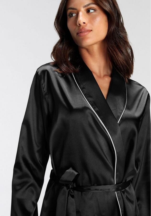 Bruno Banani Pyjama Satijn met contrasterende paspeldetails (2-delig 1 stuk) - Foto 2