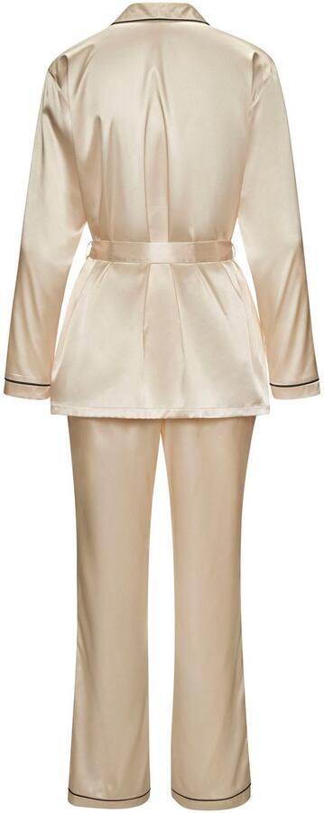 Bruno Banani Pyjama Satijn met contrasterende paspeldetails (2-delig 1 stuk) - Foto 3