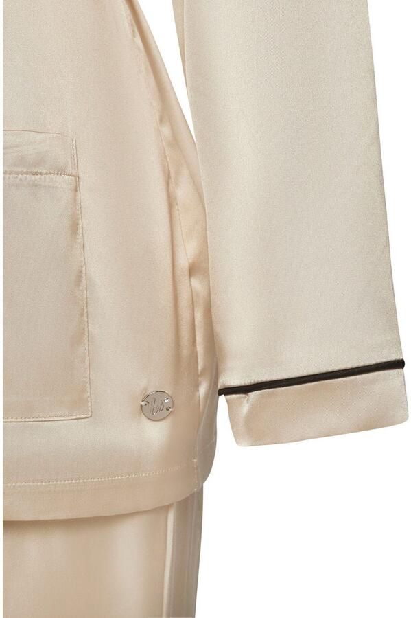 Bruno Banani Pyjama Satijn met contrasterende paspeldetails (2-delig 1 stuk) - Foto 2