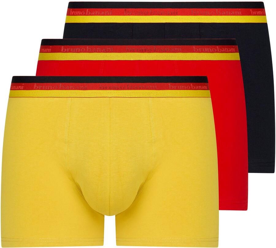 Bruno Banani Retro hipster Golden Goal met meerkleurige boord (Set van 3) - Foto 3