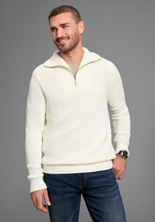 Bruno Banani Schipperstrui modieuze wijde kraag - Foto 2