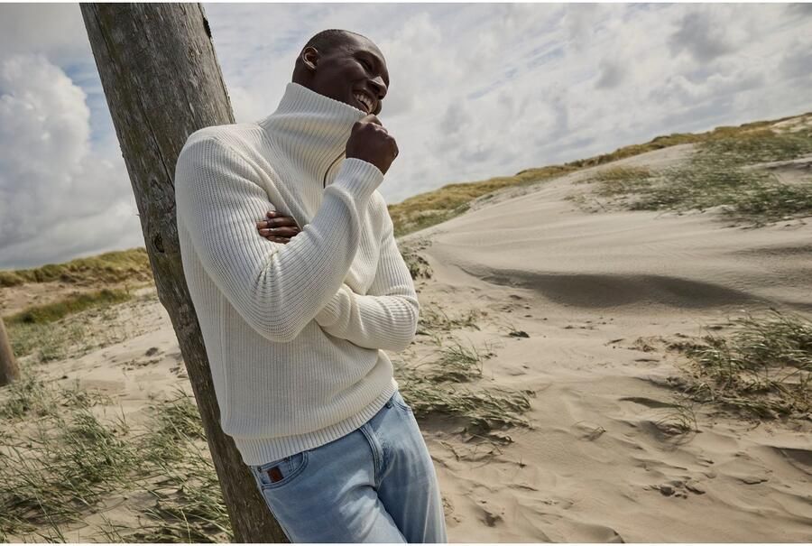 Bruno Banani Schipperstrui modieuze wijde kraag - Foto 7