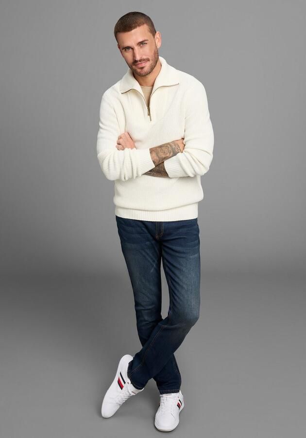 Bruno Banani Schipperstrui modieuze wijde kraag - Foto 5