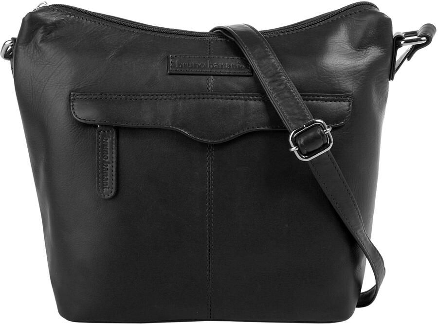 Bruno Banani Schoudertas echt leder - Foto 8