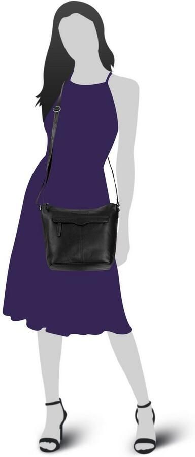 Bruno Banani Schoudertas echt leder - Foto 6