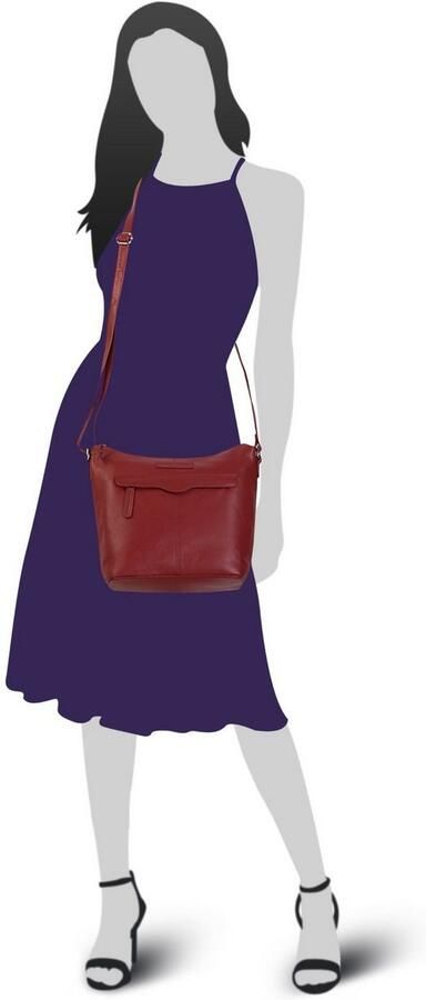 Bruno Banani Schoudertas echt leder - Foto 6