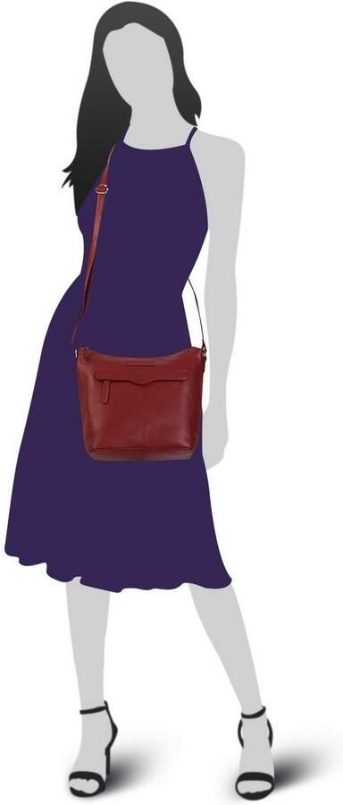 Bruno Banani Schoudertas echt leder - Foto 5