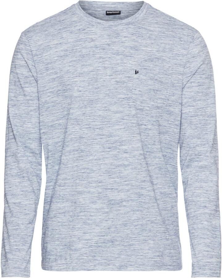 Bruno Banani Shirt met lange mouwen Langarmshirt in smalle pasvorm