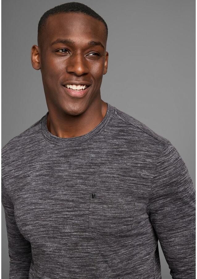 Bruno Banani Shirt met lange mouwen Langarmshirt in smalle pasvorm - Foto 2