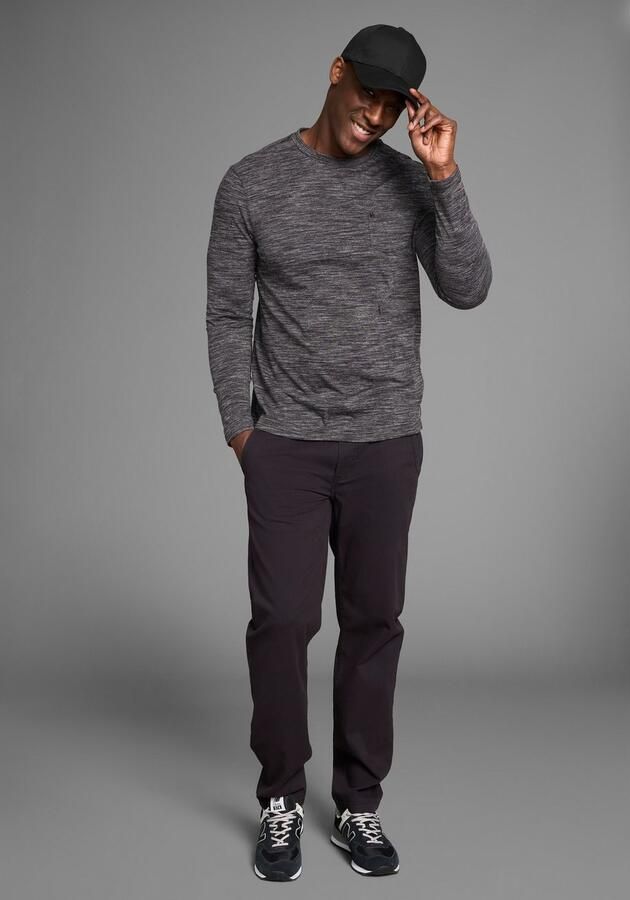 Bruno Banani Shirt met lange mouwen Langarmshirt in smalle pasvorm - Foto 4