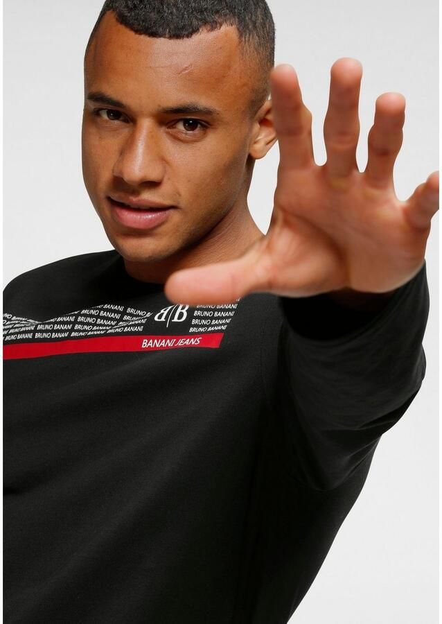 Bruno Banani Shirt met lange mouwen smal gesneden met casual en frisse opdruk - Foto 4