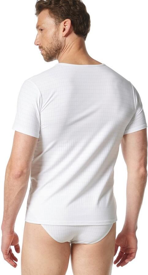 Bruno Banani Shirt met ronde hals CHECK LINE 2.0 heupbedekkend elastisch - Foto 4