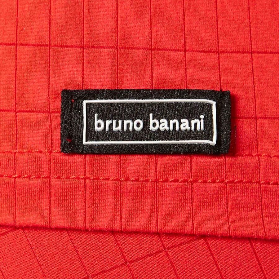 Bruno Banani Shirt met ronde hals CHECK LINE 2.0 heupbedekkend elastisch