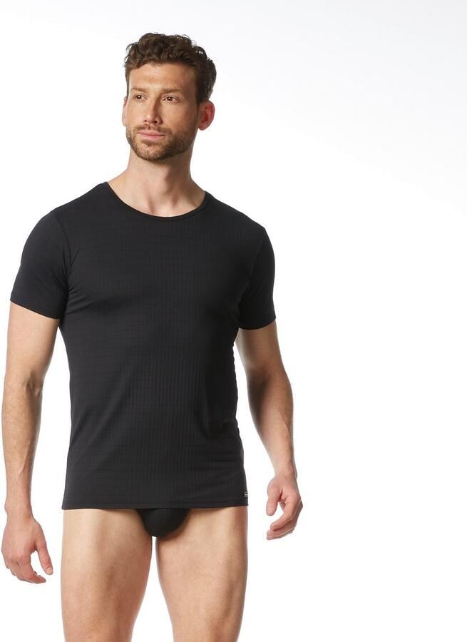 Bruno Banani Shirt met ronde hals CHECK LINE 2.0 heupbedekkend elastisch - Foto 3