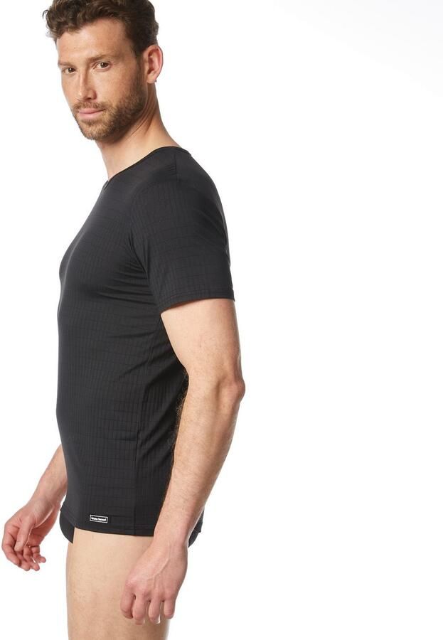 Bruno Banani Shirt met ronde hals CHECK LINE 2.0 heupbedekkend elastisch - Foto 4