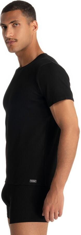 Bruno Banani Shirt met ronde hals Fine Rib Fijnrib korte mouw ronde halslijn katoen-mix - Foto 6