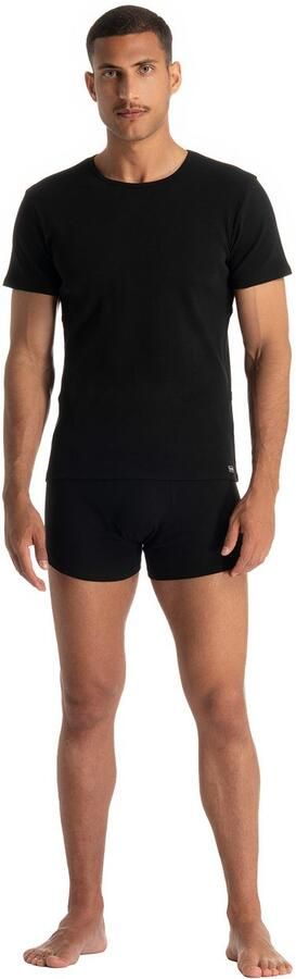 Bruno Banani Shirt met ronde hals Fine Rib Fijnrib korte mouw ronde halslijn katoen-mix - Foto 5