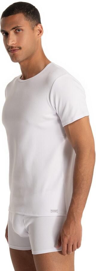 Bruno Banani Shirt met ronde hals Fine Rib Fijnrib korte mouw ronde halslijn katoen-mix - Foto 6