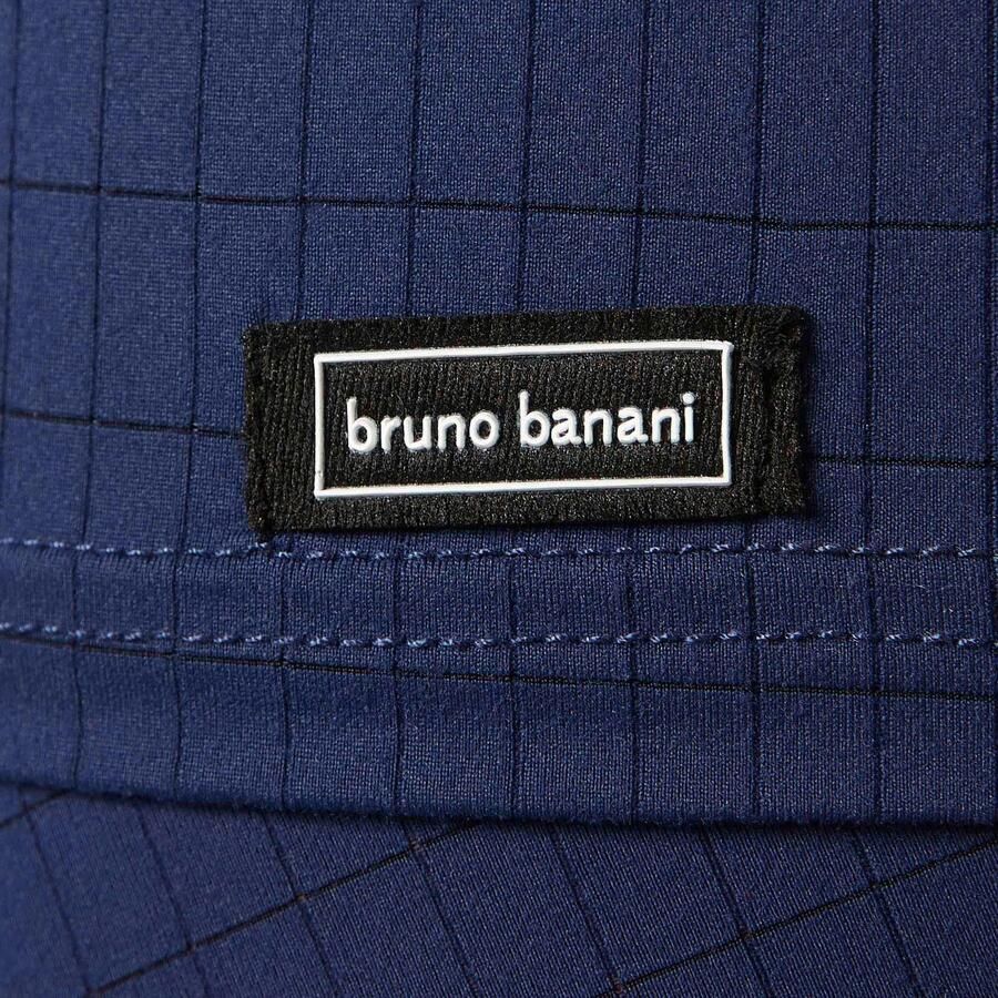 Bruno Banani Shirt met V-hals CHECK LINE 2.0 Pique optiek korte mouw V-hals katoen-mix