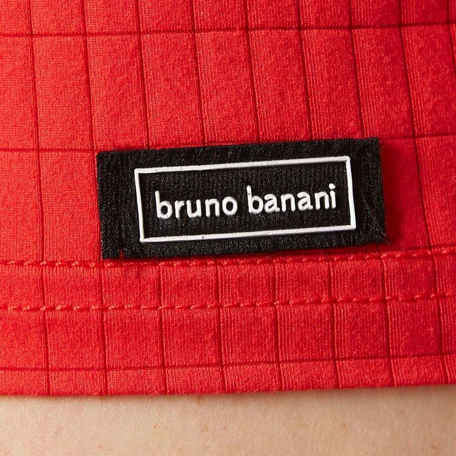Bruno Banani Shirt met V-hals CHECK LINE 2.0 Pique optiek korte mouw V-hals katoen-mix
