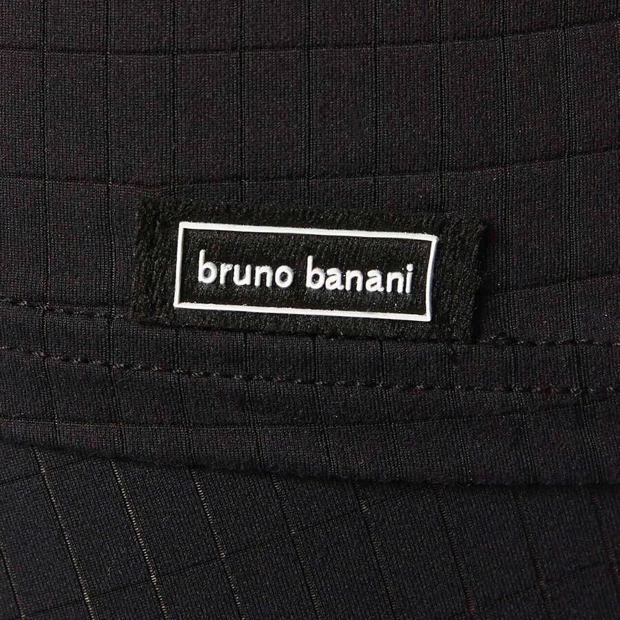 Bruno Banani Shirt met V-hals CHECK LINE 2.0 Pique optiek korte mouw V-hals katoen-mix