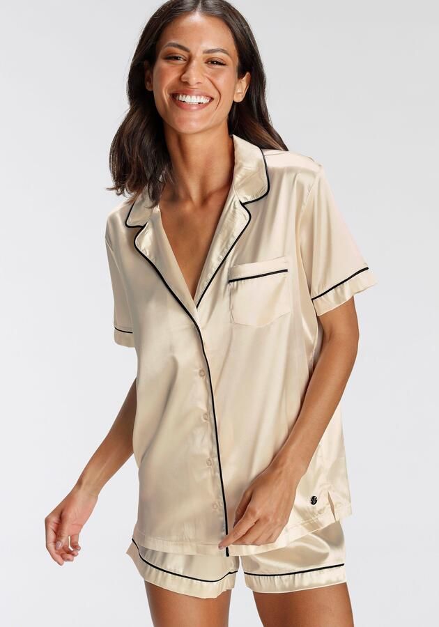 Bruno Banani Shortama met contrasterende paspel-details (2-delig 1 stuk) - Foto 7