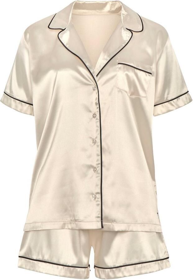 Bruno Banani Shortama met contrasterende paspel-details (2-delig 1 stuk) - Foto 5