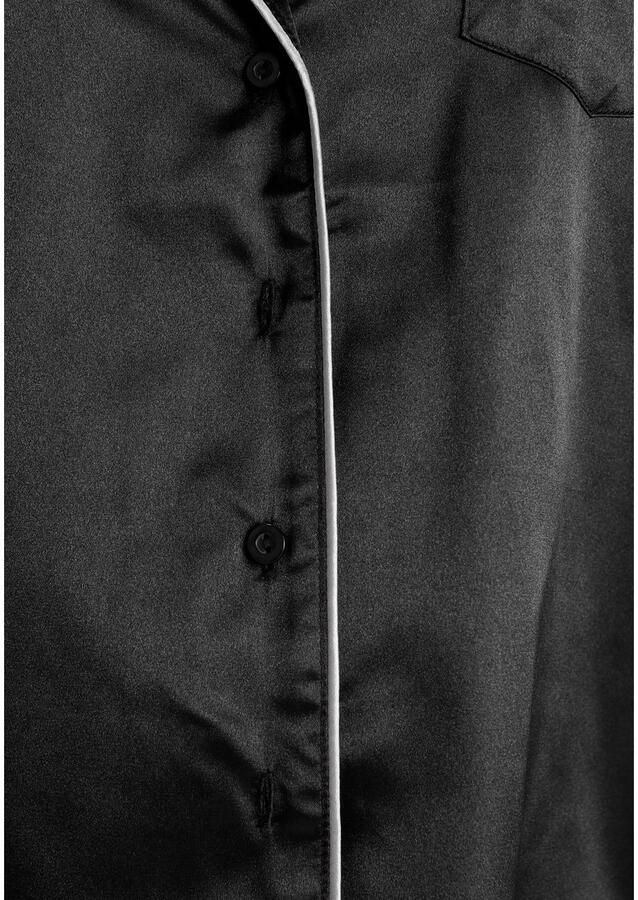 Bruno Banani Shortama met contrasterende paspel-details (2-delig 1 stuk)