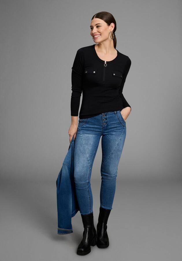 Bruno Banani Skinny fit jeans met schuine naden nieuwe collectie - Foto 5