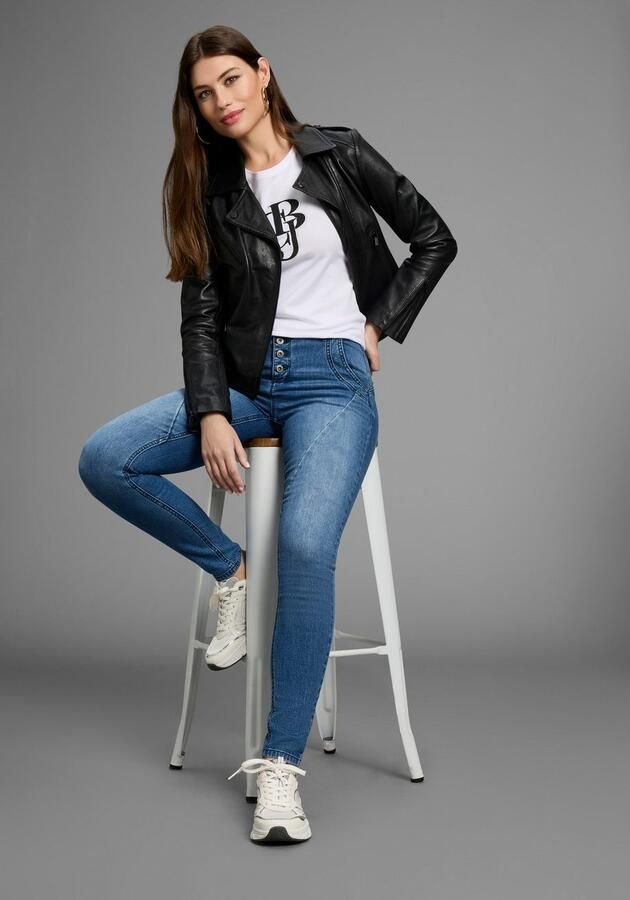 Bruno Banani Skinny fit jeans met schuine naden nieuwe collectie - Foto 7